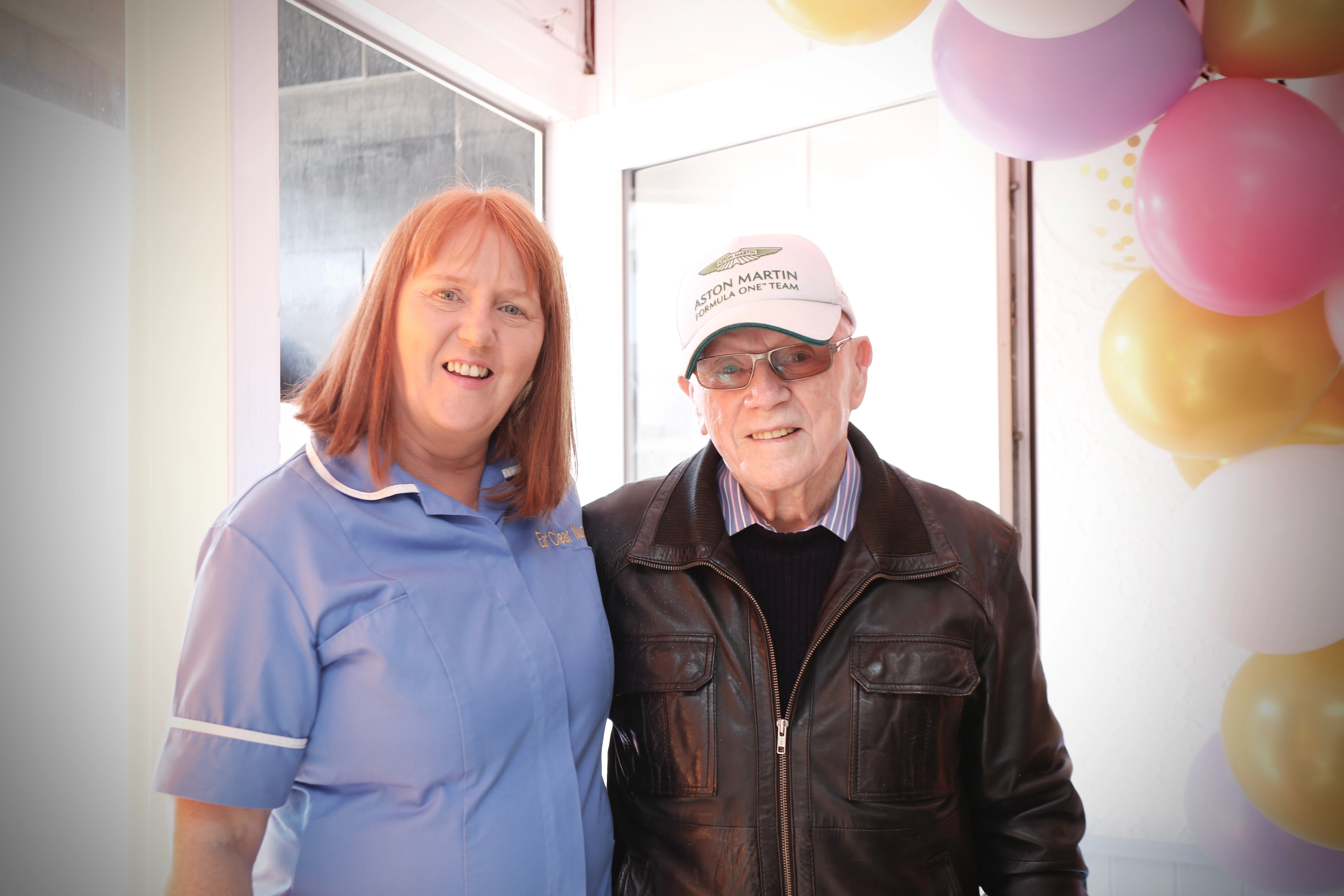 Bright balloons and open day atmosphere inside the clinic